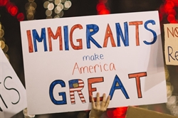 Pro-immigrant signs Pro-immigrant signs